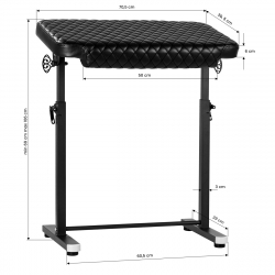 Armstöd / fotstöd PRO INK 718 B svart