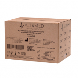 Nitrilhandskar M All4med 10 x 100st (storpack 1000st) - rosa