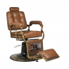 Barberarstol GABBIANO BOSS OLD LEATHER ljusbrun