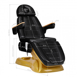 Elektrisk behandlingssäng svart SILLON LUX 273B GOLD 3-motor