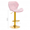 Barstol / receptionsstol QS-B15 rosa