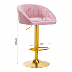 Barstol / receptionsstol QS-B16G rosa