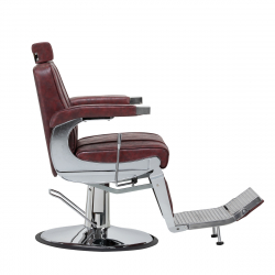 Barberarstol HAIR SYSTEM BM88066 vinröd