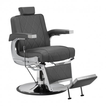 Barberarstol HAIR SYSTEM BM88066 grå