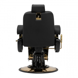 Barberarstol HAIR SYSTEM MT-91 GOLD svart