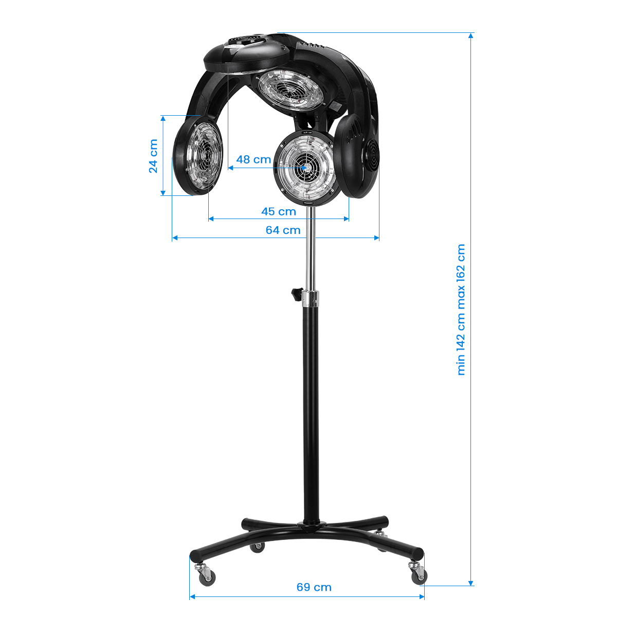 Climazon GABBIANO GL-505S svart med stativ